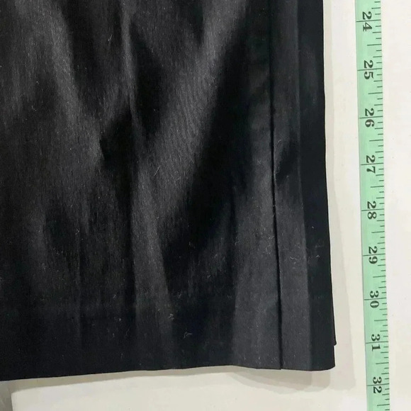 Vtg Y2K Bebe Womens 10 Viscose Nylon Dress Pants Zip Cuff Faux Leather Career - Picture 8 of 8